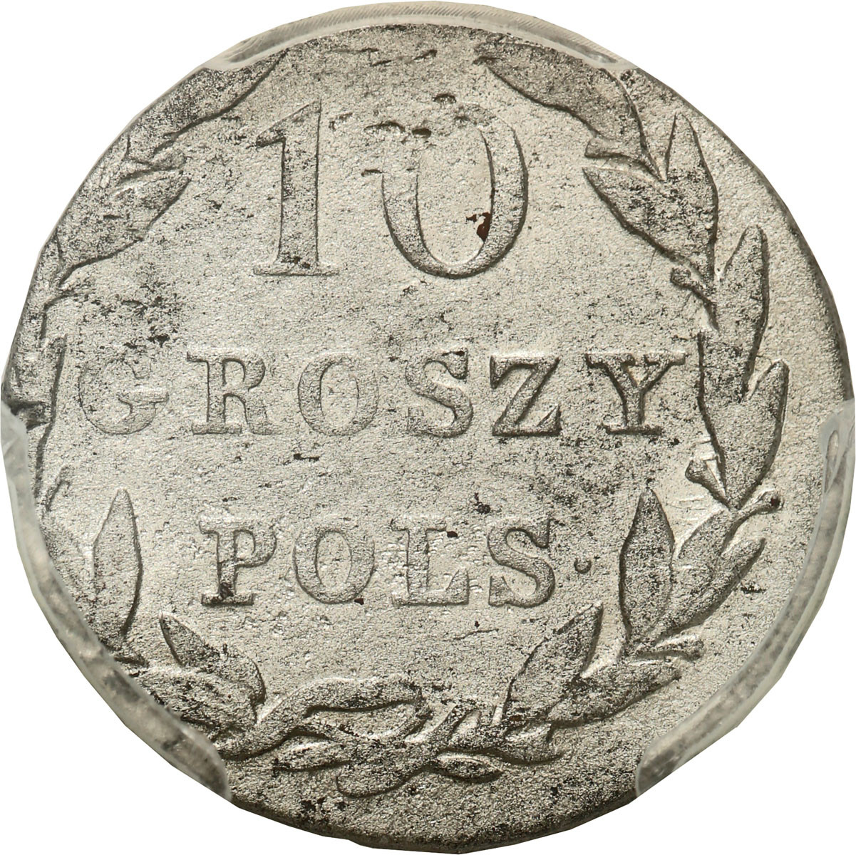 Polska XIX w./Rosja. Mikołaj I. 10 groszy 1830 KG, Warszawa PCGS AU